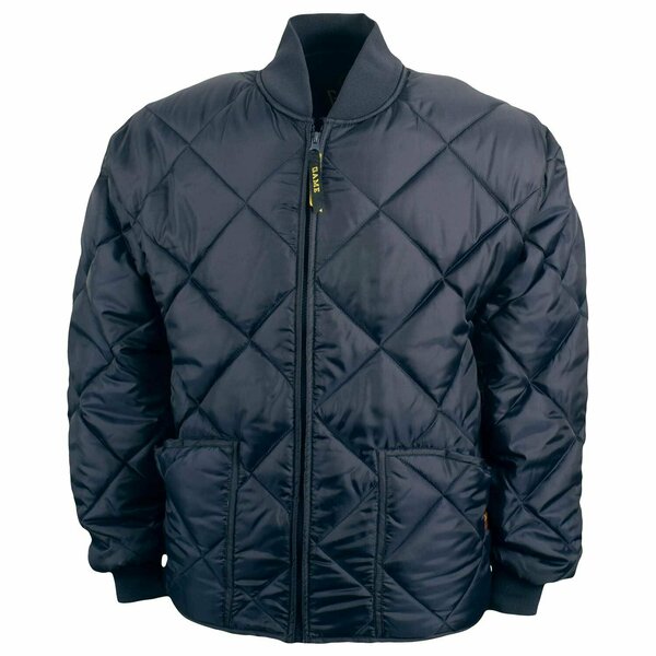 Game Workwear The Bravest Diamond Quilt Jacket, Navy, Size Medium 1221-J
